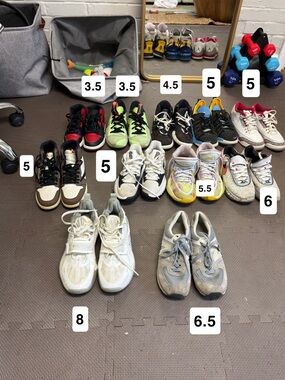 Assorted Boys/Men Athletic & Basketball Sneakers
